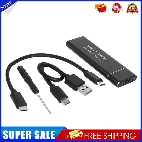 M.2 NVME PCIe to USB3.1 GEN2 M Key SSD Enclosure (USB C-USB A+USB C-USB C)