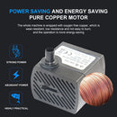 #A 350L/H 5W 4 LED Colorful Light Submersible Aquarium Water Pump for Pond Fount