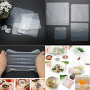 4pcs Silicone Strong Absorbability Plastic Fresh Food Wraps Seal (White)