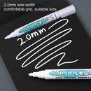 #A Acrylic White Paint Pens (4 Pack) Extra Fine Point (1mm) & Medium Tip (2mm)