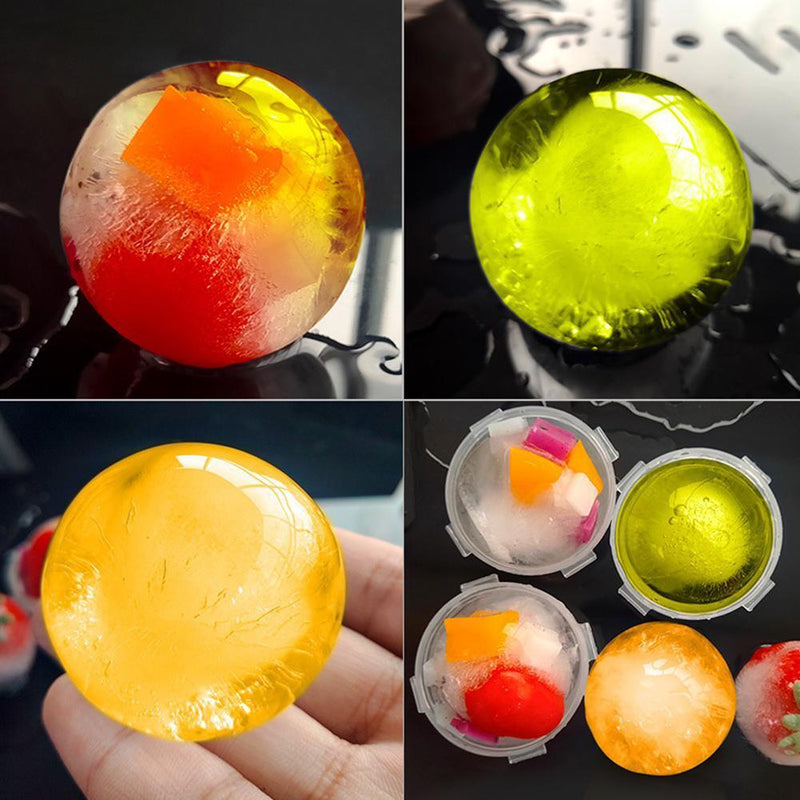 20pcs Round Ball Ice Cube Mold Maker DIY Sphere Ice Ball Device with Funnel