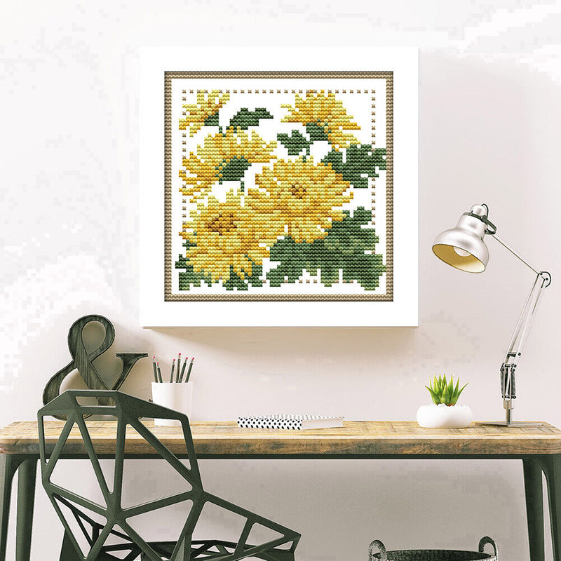 Partial Cross Stitch Kit November 14CT Counted DIY Needlework Decor (H433)