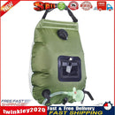 Outdoor Camping Water Storage Bag Portable Solar Shower Bath Bags (Green) Newly