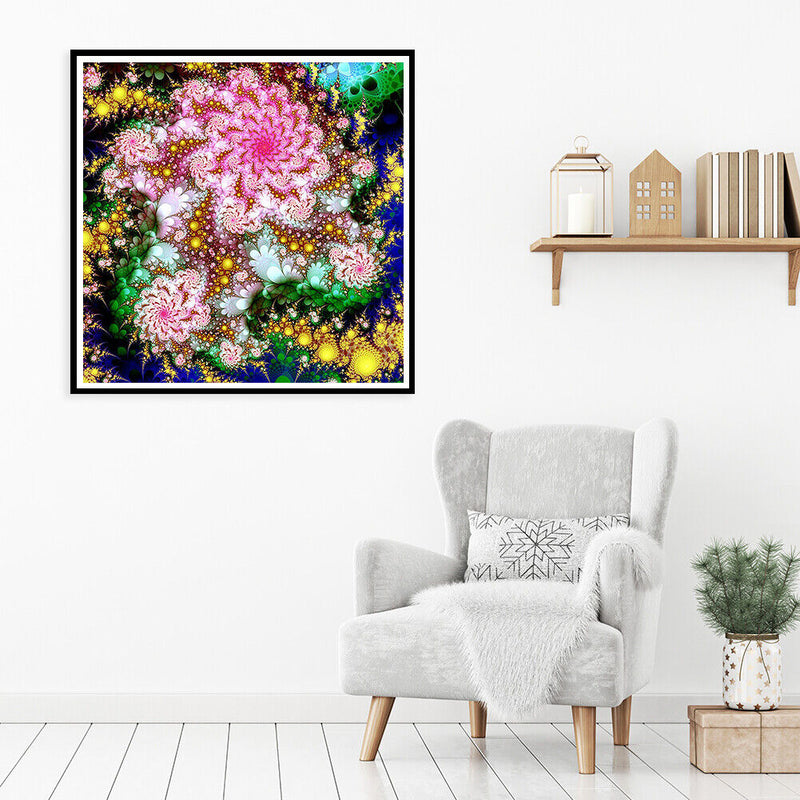 5D DIY Full Drill Diamond Painting Flowers Embroidery Mosaic Kit Home Wall Decor
