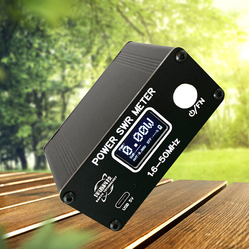 1.6-50mhz Standing Wavemeter Chargeable Swr Power Meter Mini with Display Screen