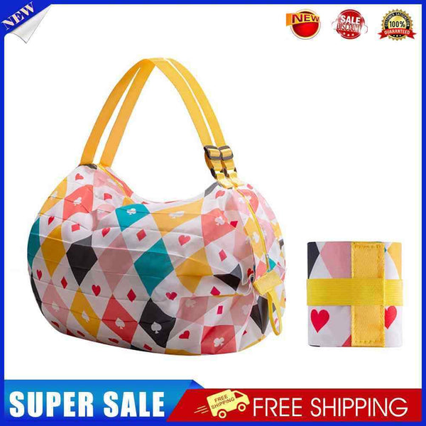 Waterproof Folding Eco-Friendly Shopping Travel Portable Grocery Bag (C)