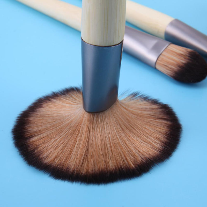 Gowind6 10-Piece Makeup Brush Set with Bamboo Handle for Eyeshadow, Eyelashes,