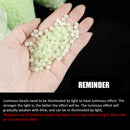 100pc/Lot Fishing Floats Beads Luminous Light Glow Balls Fishing Bait (8mm)