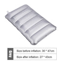 Inflatable Outdoor Camp Pillow Foldable Portable Car Sleep Cushion (Gray) Newly