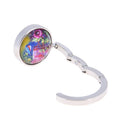 Portable Handbag Hook Foldable Desk Bag Purse Metal Holder Hanger Gifts(D) Newly