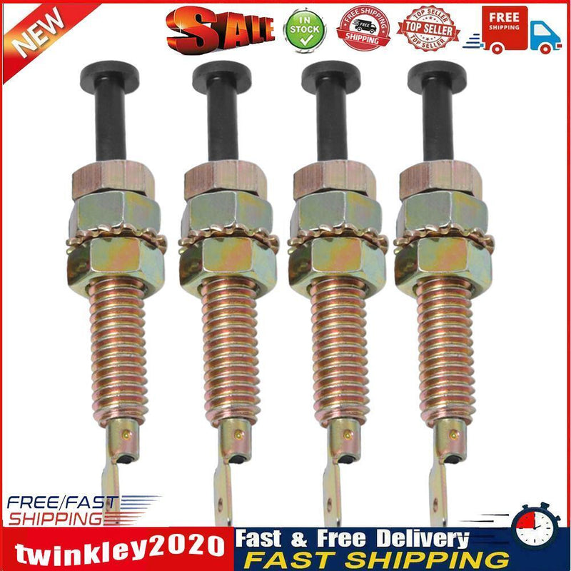 Universal Car Door Jamb Trunk Hood Pin Switch Adjustable Length (4pcs) Newly