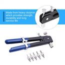 prettyGood7 86-Piece Handheld Rivet Gun Set M3-M8 Manual Threaded Nut Rive