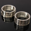 Useful Pocket 32mm Clasps Split Key Ring Keychain Chain Loop Stainless Steel
