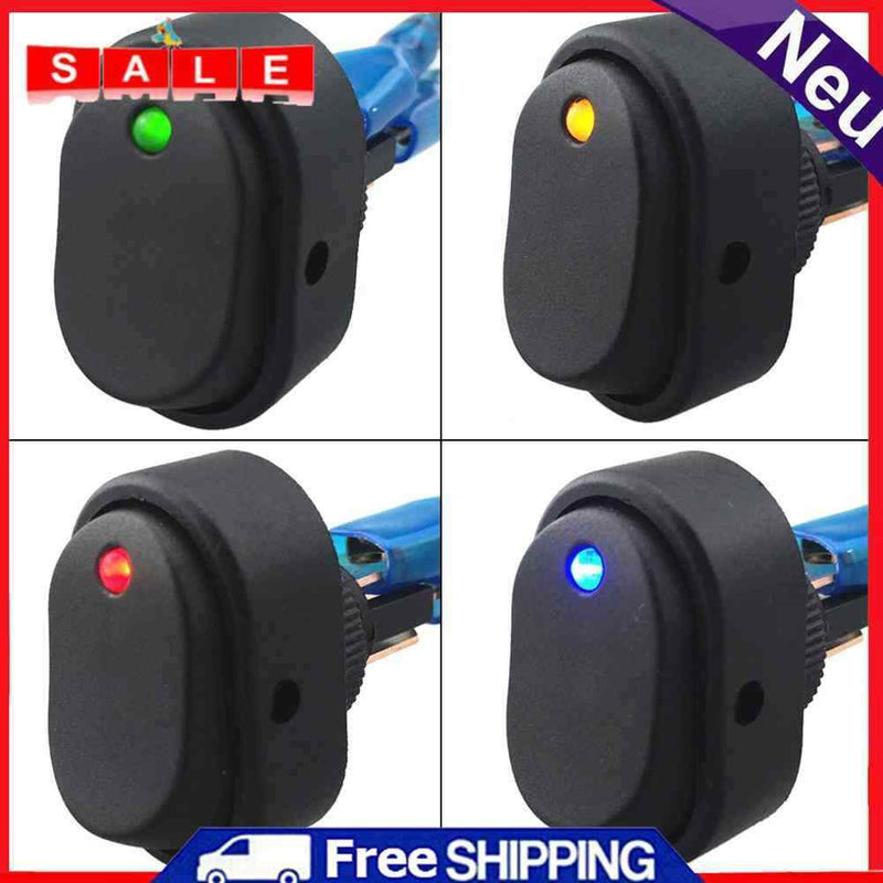 4Pcs 12V 30A Heavy Duty LED OFF/ON Motor Rocker Switch Car Boat Motorcycle Accessories