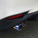 Dual Outlet Burnt Blue Car Exhaust Tip Stainless Steel Muffler Silencer Newly
