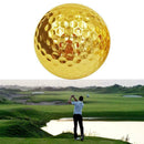 1pcs Golf Ball Electroplated Golf Double-layer Ball Golden Best G9J3 W6Z6