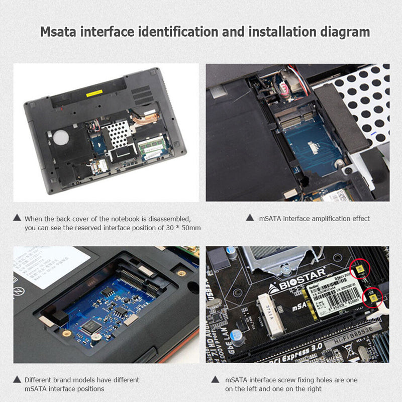 Mini mSATA SSD 120G/128G/240G/256G Internal Solid State Hard Drive (128G)