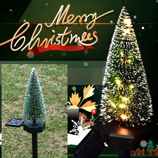 Waterproof Ground Solar Lights Solar Garden Lamp Spike Lights Christmas Tree