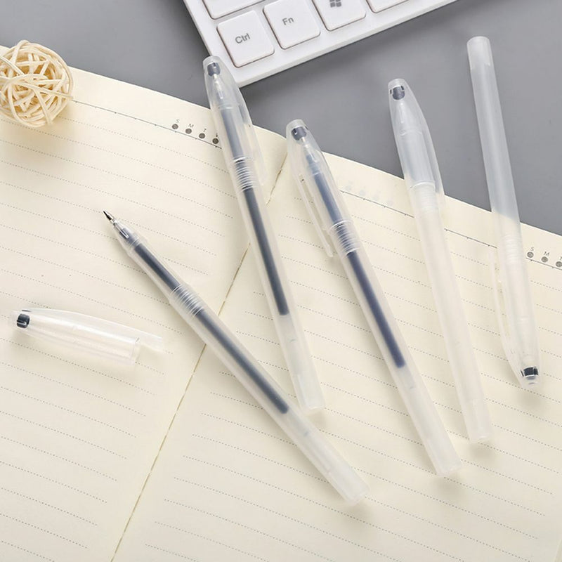 Style Portable Writing Supplies Gel Pen Cover Transparent Ballpoint Shell