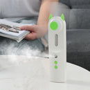 Water Spray Mist Fan Handheld Humidifier Face Steamer Cooling Fan (Green)