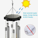 Art Decor Rotating Colorful Gradient Garden Chandelier Solar Wind Chime Light