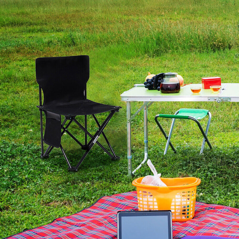 Outdoor Portable Fishing Chair Leisure Folding Stool Aluminum Alloy Camp Chain