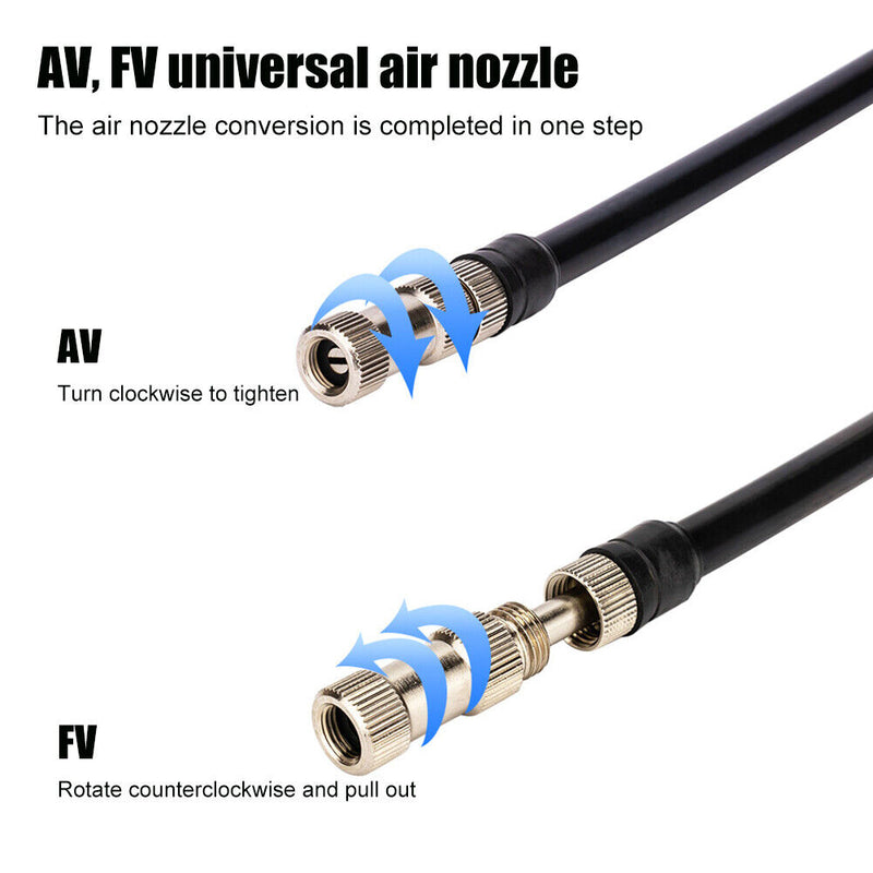 American/Presta Valve Universal Handheld Bike Tire Inflator Cycling Accessories