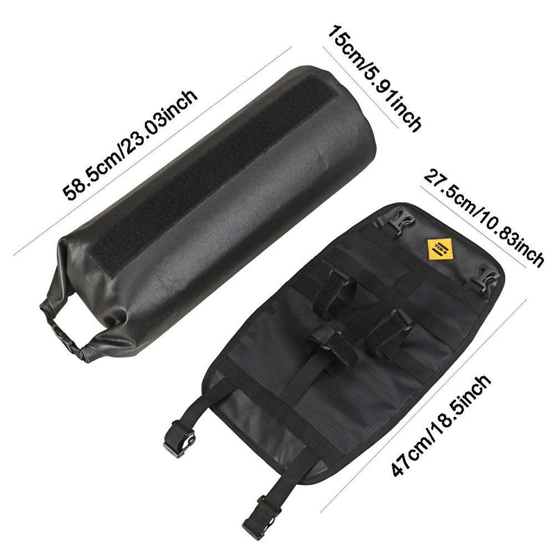 Waterproof Bicycle Front Pannier Bike Handlebar Bag Saddle Seat Bag Frame Sack