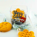 Happy Easter Egg Rabbit Cake Tool Acrylic Embossed Mold Fondant Baking H9T0