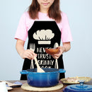 Kitchen Linen Apron Cutlery Print Home Restaurant Cooking Baking Bib Tools