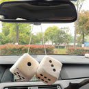 Styling Velvet Dice Multicolor Plush Dices Car Accessories Car Hanging Pendant