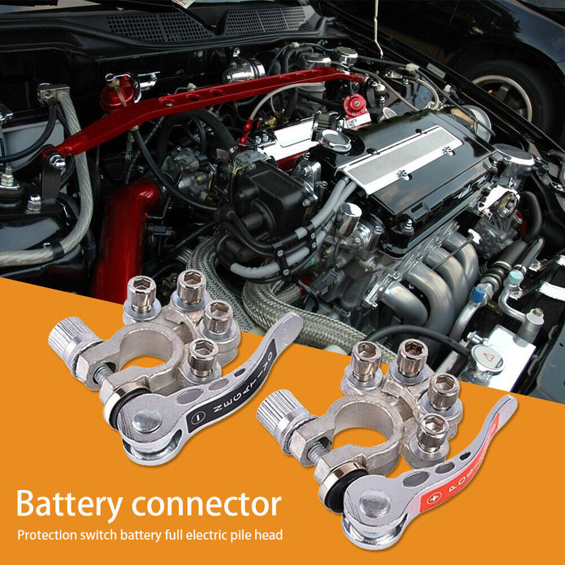 1 Pair Automotive Battery Wire Cable Clamp Terminal Connectors for Car Truck