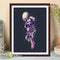 5D DIY Cartoon Astronaut Full Round Diamond Painting Picture Kits Wall Art Craft