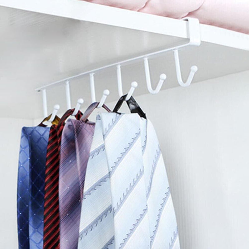 Seamless Towel Storage Wall Mounted Hanger Punch Free Wardrobe Door Back Rack