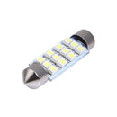 10pcs/Lot 41mm White 3528 12 SMD LED Car Interior Ceiling Lamp Ceiling Leuc