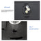 #A Waterproof Solar Pillar Light Garden Post Cap LED Fence Lamp (Warm Light)