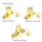 18pcs SMA Set Copper 90 Degree Male Female Coaxial Connector Converter Adap