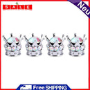 4x Universal Car Rhinestone Crown Wheel Tire Valve Caps Tyre Rim Stem Air Cover