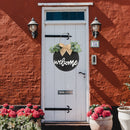 Hanging Farmhouse Decorations Welcome Sign Wreaths Porch Hanging Door Sign