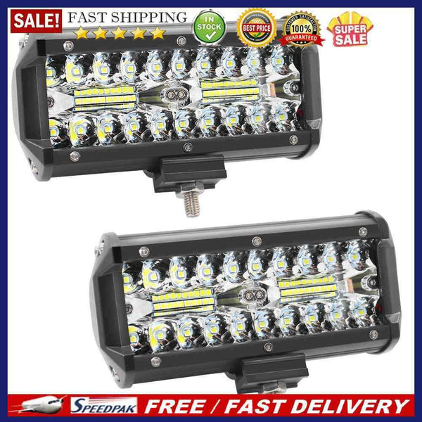 1 Pair 6.5 inch 400W LED Work Light Bar Waterproof Offroad Driving Fog Lamp
