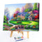 Hand Painted DIY Countryside View Oil Canvas Paint By Numbers Drawing Kit