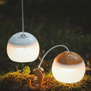 LED Lantern Lamp Hanging Outdoor Tent Emergency Camping Night Light (Wood)