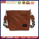 Fashion Women Messenger Tote Bag Solid PU Casual Shoulder Handbag Bucket Satchel