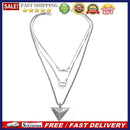 Fashion Multilayer Turquoise Western Style Feather Arrow Triangle Necklace Gift