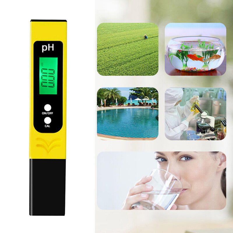 PH Meter Digital Water Quality Monitor Tester LCD Display Water Quality Measure