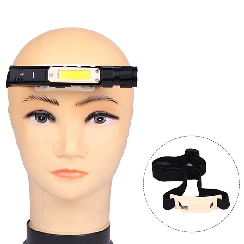 #A XPG COB Rechargeable Flashlight Magnet Adsorption Rechargeable Lamp for Trekk