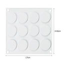 Wax Stamp Seal Mat Silicone Molds for DIY Envelopes Scrapbooking (12 Holes)