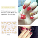 Metal Color Nail Stickers Nail Art Transfer Decals Manicure Nail Ornaments