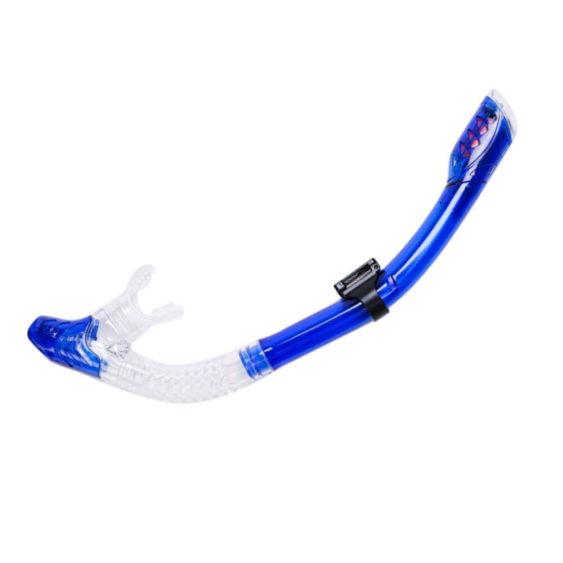 Diving Snorkel Professional Swim Breathing Tube Hose (Transparent Blue)
