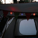 10pcs Waterproof LED Outdoor Tent Rope Warning Hanging Lights Random Color Newly
